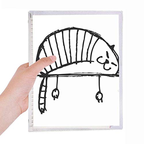 Carnet de notes en spirale rechargeable motif chat contre le gaspillage de papier
