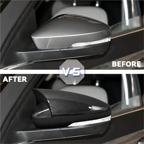 Boîtier de rétroviseur Skoda Octavia Mk3 A7 5E noir brillant 2014-2019