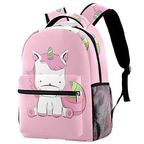 Sac à dos licorne rose style tendance collège et loisirs