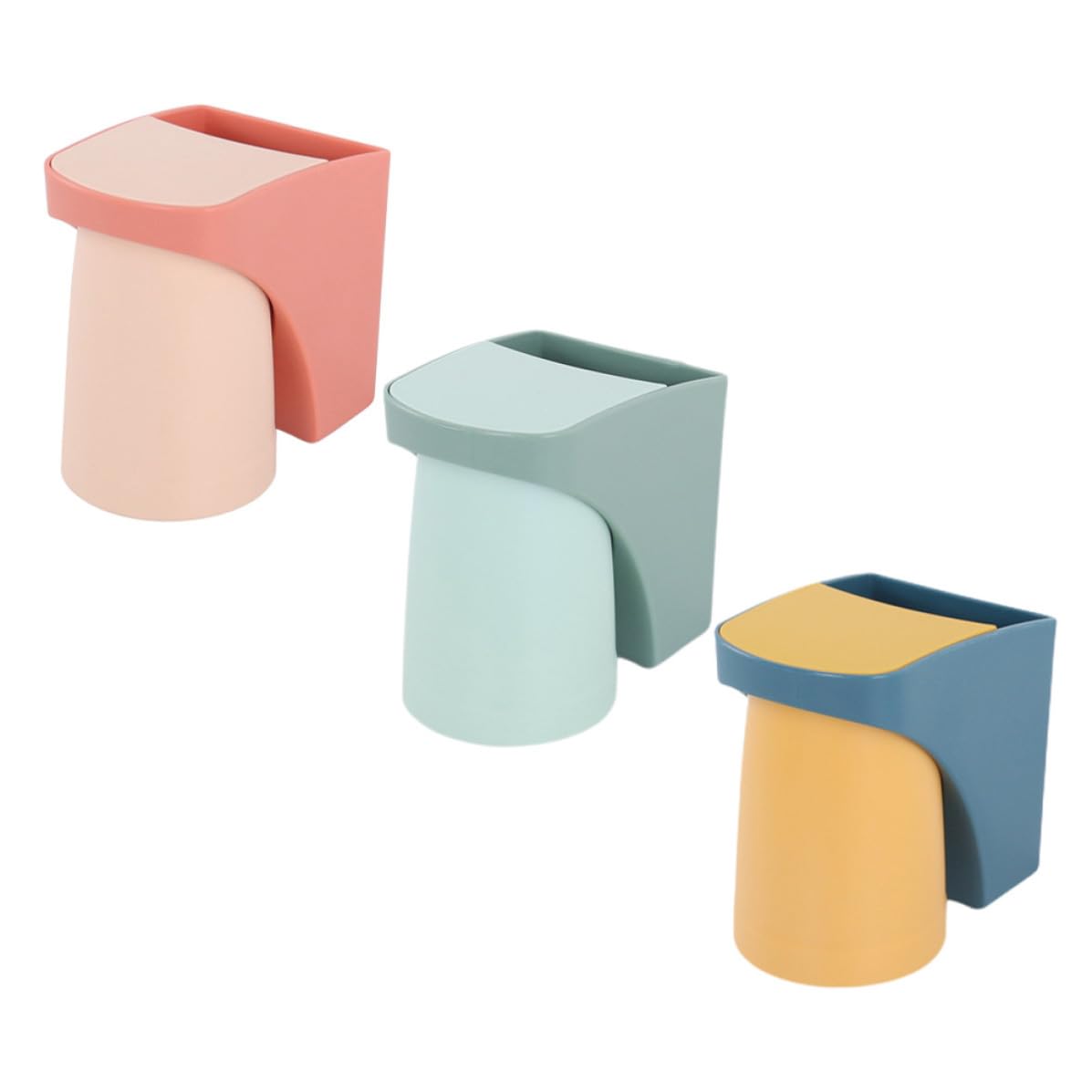 Porte-brosses à dents mural pour dortoir et salle de bain avec verres aimantés