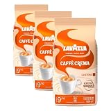 Lavazza, Caffè Crema Gustoso, Kaffeebohnen, für Espressomaschinen, mit Würzigem und Nussigen Aroma, für einen Kräftigen Geschmack, Arabica und Robusta, Intensität 9/10, Mittlere Röstung, 1 kg Packung