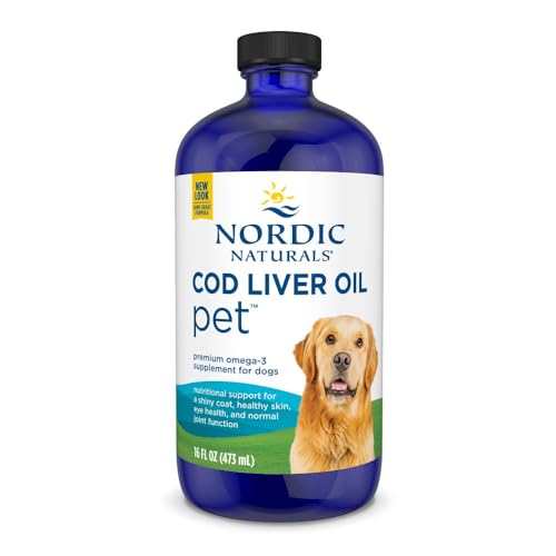 Nordic Naturals Pet Cod Liver Oil, Unflavored - 16 oz - 1048 mg O...
