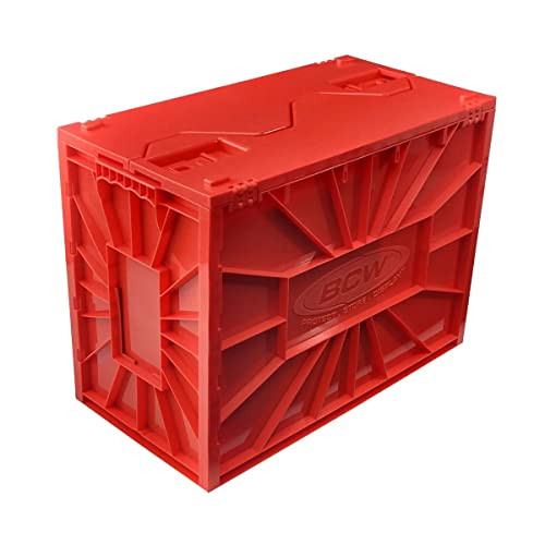 Bcw Short Red Comic Book Bin - Durable And Convenient Storage Solution For Your Comic Collection: The Ultimate Organizer For Your Precious Comics, Featuring A Sleek And Compact Design, Perfect For Display And Protection #TOP1