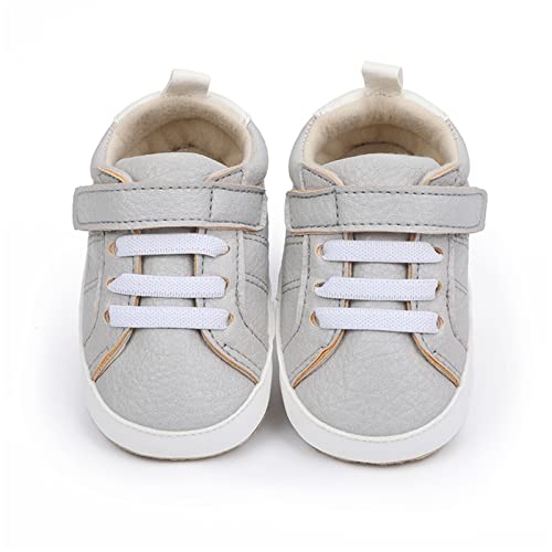 Image of RVROVIC Baby Boys Girls Anti-Slip Sneakers Soft Ankle Boots Toddler First Walkers Newborn Crib Shoes