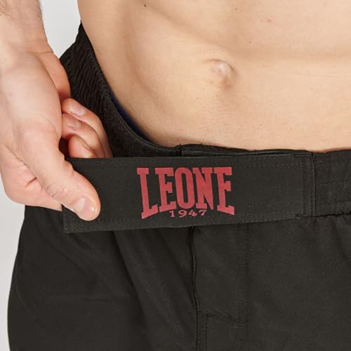LEONE 1947 Pantalones Cortos de MMA de Corte Regular para Hombre, Negro -, Small - imagen 5