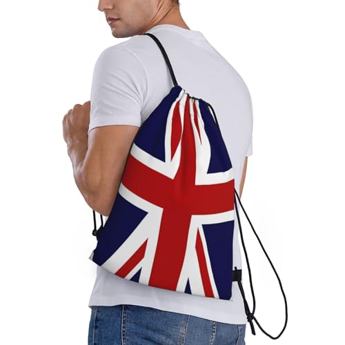 British Flag Drawstring Bag Casual String Daypack for Women Men Sport Gym Yoga Travel Backpack3