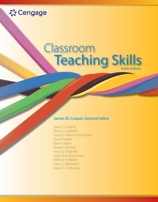 Classroom Teaching Skills, 10th Edition - Instructor Resources (Instructor's Manual + Test Bank + PowerPoint Presentations + Other Resources) - img