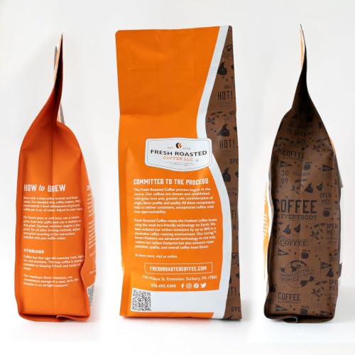 Image of Fresh Roasted Coffee, Organic Honduran Water-Processed Decaf Drip Ground Coffee, Medium Roast, USDA Organic, 100% Single Origin, Kosher, 2 lb (32 oz)
