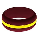 FLEX Ring - Womens Mens Cardinal Red Silicone Ring - Changeable Color Bands - Many Colors - Safe, Du