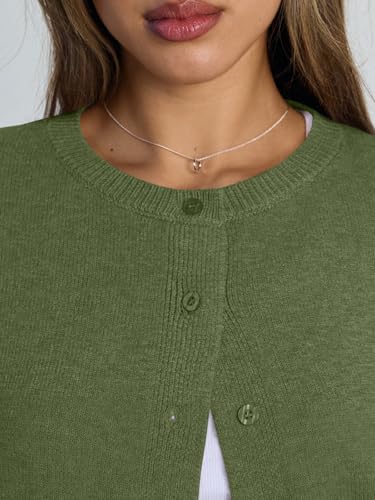 Image of Trendy Queen Cropped Cardigan Sweaters for Women Lightweight Y2k Fall Outfits Spring Fashion Clothes 2026