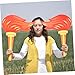 INOOMP 2pcs Themed Party Decor Simulation Toys Artificial Torch Toys Long Torch for Performance