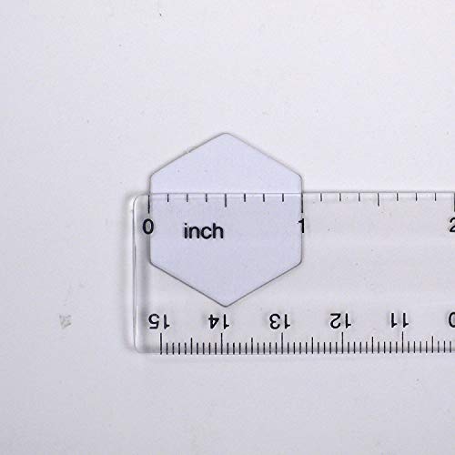 Value Pack of 48 - Blank 1" Hexagon Hex Board Game Chits Tiles Counters Markers DIY D&D