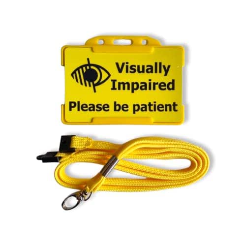Visually Impaired Hidden Disability ID Card Lanyard Disability