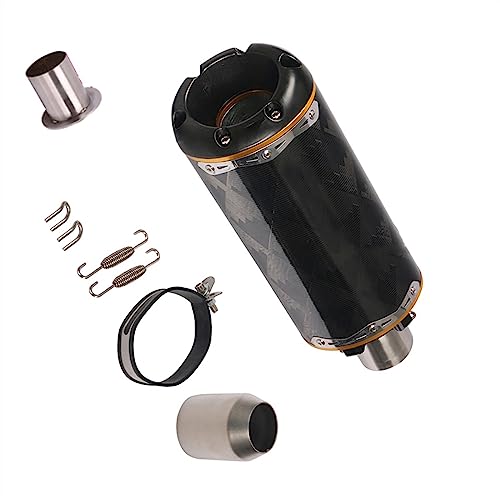 Tuyau d'échappement 51mm universel en carbone avec catalyseur pour moto YZF R6