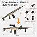 Realistic Toy Gun for Nerf Guns Darts, Foam Blaster - with Scope 120 Soft Bullets 3 Magazines, Semi-Auto Sniper Rifle Electric Machine Guns for Boys 6-12 Age for Kids and Adults