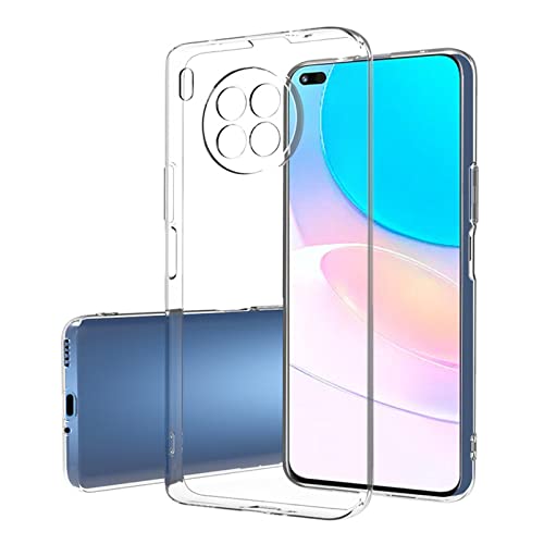 Coque Honor 50 Lite/Huawei Nova 8i + Verre trempé, Weideworld Souple Transparent TPU Silicone Protection Case Cover Cover