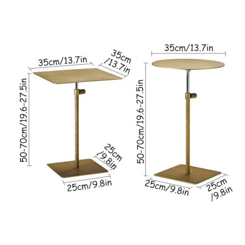 Mesa auxiliar en C ajustable de 50 a 70 cm para comer o trabajar sin moverte del sofá. 3