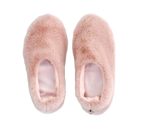 ballerina style cozy house slippers for women with refreshing insoles filled with all-natural lavender and flax seeds for a cooling aromatherapeutic effect.