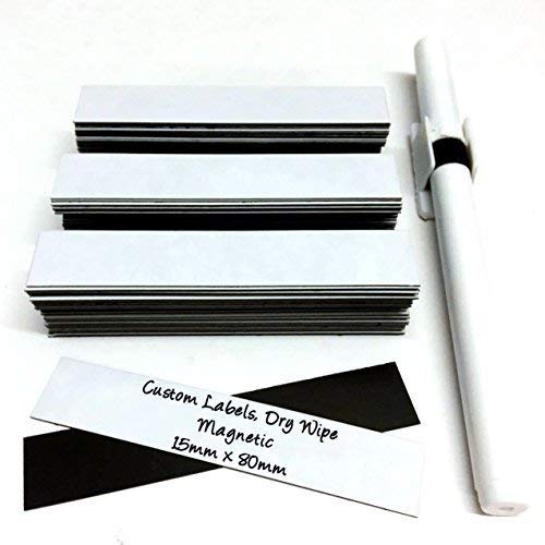 10 x Dry Wipe Whiteboard Labels Precut 15mm x 80mm Amazon