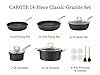 CAROTE 14Pcs Pots and Pans Set Non Stick, Cookware Sets Induction Cookware Granite Cooking Set with Frying Pans, Saucepans, Saute Pan, Extra Large Casserole #1