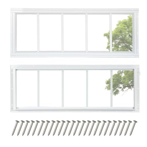 COLORPAPA 2 Pack Shed Windows, 10