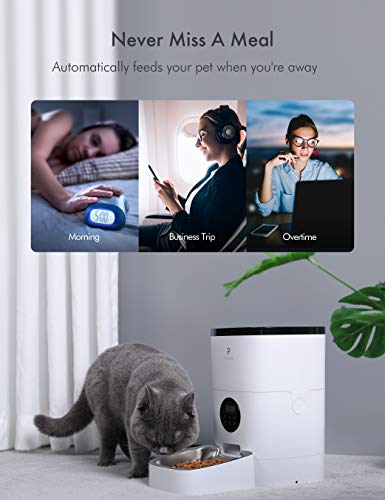 PETLIBRO Automatic Cat Feeders, Cat Food Dispenser with Customize Feeding Schedule, Timed Cat Feeder with Interactive… - Image 4