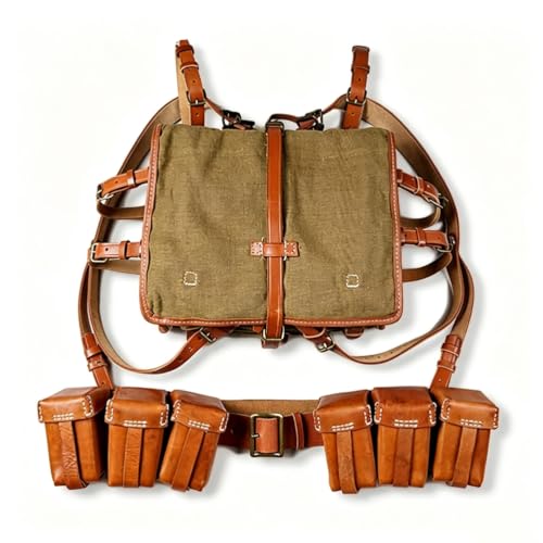 G GUFAMILY WWII Chinese Nationalist Army Field Gear Set, Vintage Military Replica Equipment