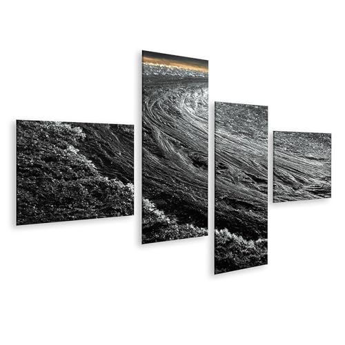 Image sur toile cristaux de glace islandburner tableau salon en 4 pièces