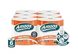 Amoos Multi-Rollen, 2 Schichten, große Rolle, 90 m, 6 Stück