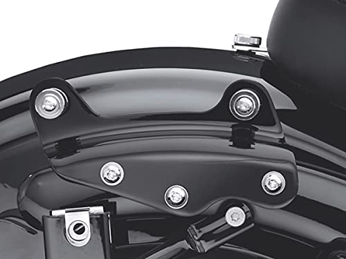 09-13 Gloss Black Detachable Sissy Bar Backrest 4 Point Docking Mount Hardware Kit Harley Davidson Touring 2009-2013 Street Glide Road King Quick Release Luggage Rack Rear Carrier # 54246-09A Tour Pak #TOP2