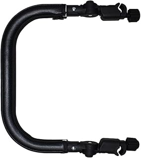 Toyvian Carrinho De Bebê Universal Para Carrinho De Bebê Alça De Apoio De Braço Transversal Substituição Preto Couro Pu Carrinho De Bebê Apoio De Braço Alça De Barra Destacável Para