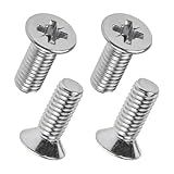 CCHRN 4 PCS Stainless Steel Brake Disc Rotor Screws, 93600-06014-0H Front Rear Brake Disc Retaining Screws Replacement, Rotor Retaining Hardware Bolts Fits Accord Civic Odyssey CR-Z MDX
