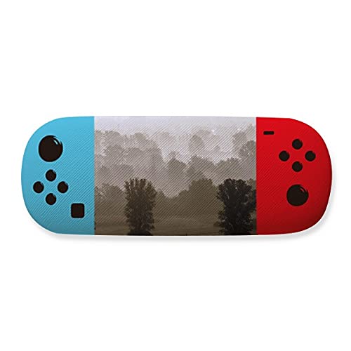 Étui de rangement pour lunettes idéal en voyage avec son décor de forêt matinale