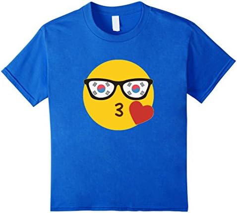 Emoji South Korea T-Shirt Korean Flag Sunglasses Funny Tee