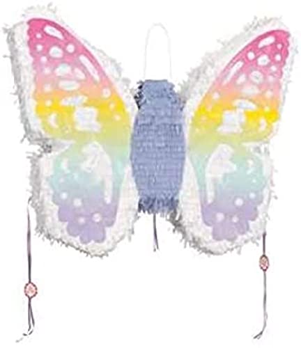 UniqueButterfly Pinata, 3D Party Decoration and Game, Fill with Candy and Treats, Kids Birthday, Baby Shower, Garden or Outdoor Party, Fun Pinata Activity