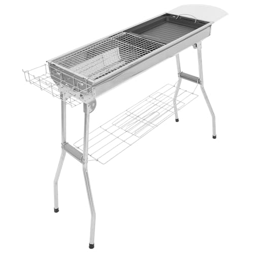 CIYODO Detachable Camping Grill Portable Barbecue Stove Stainless Steel Outdoor Barbecue Accessory Easy to Store