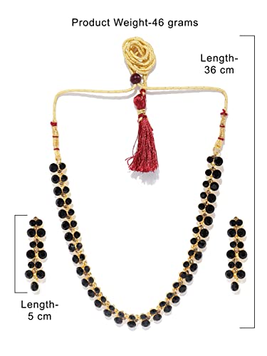 Women's Stones Tone Choker Necklace Set