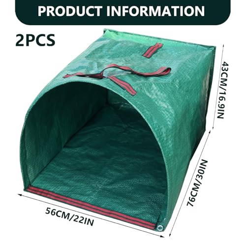 Bolsas para césped con boca ancha para recoger hojas sin esfuerzo y cuidar tu espalda 7