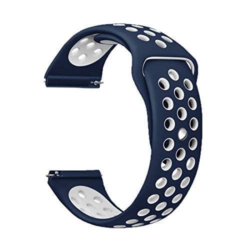 LIDDU 22 MM Strap Belt Compatible with Boat Wave Lite & Wave Call Smart Watch (Strap Color-Blue, White) (B0BDKYJPTY) Amazon Price History, Amazon Price Tracker