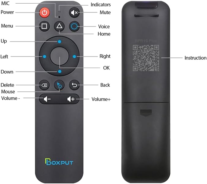 BPR1S Plus Remote Control Button Layout