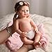 BABESIDE Lifelike Reborn Baby Dolls - 16 Inch (Weight 4 lb) Full Platinum Silicone Realistic-Newborn Baby Doll Full Silicone Real Life Cute Baby Dolls with Toy Accessories