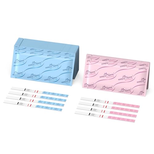 Image of Easy@Home Ovulation and Pregnancy Test Kit: 25 LH Ovulation Test Strips and 5 HCG Pregnancy Test Strips Powered by Premom App for Women Trying to Conceive