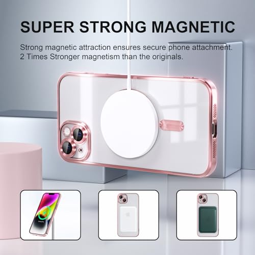 Image of Misea Magnetic for iPhone 14 Case Compatible with MagSafe Pink