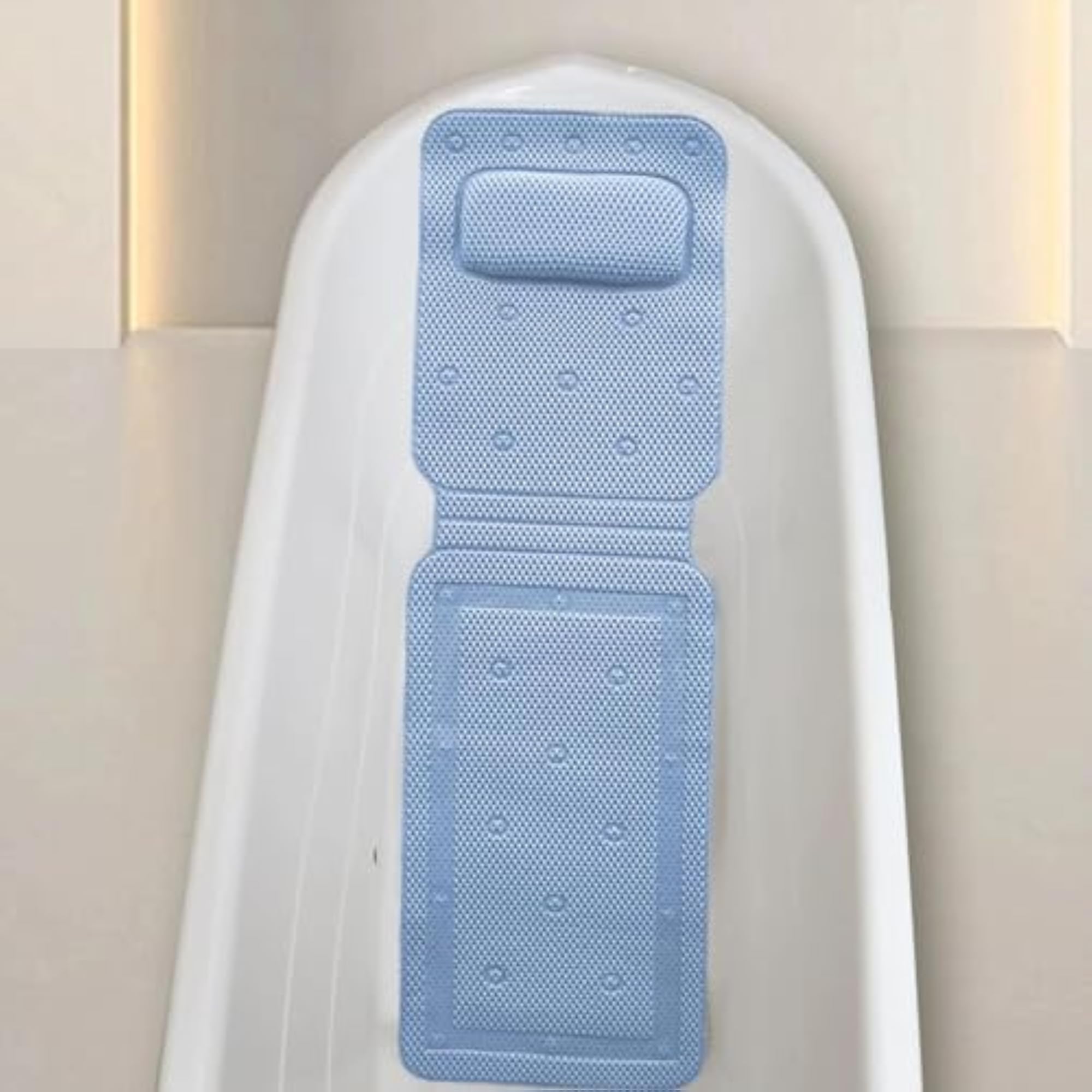 Luxury Non-Slip Bath Pillow with Suction Cups, Great Spa Gift