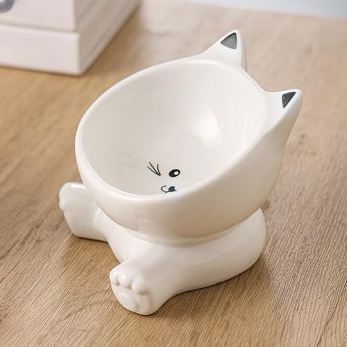 Bol pour chat surélevé résolvant les vomissements et renversements
