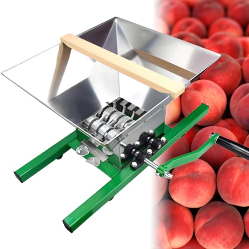 ◉Materiali resistenti: questo macinafrutta è dotato di una tramoggia in acciaio inossidabile per uso alimentare e di un telaio in acciaio verniciato a polvere, che garantiscono durata e utilizzo a lungo termine. Il suo design leggero e senza fili lo rende facile da trasportare e spostare.