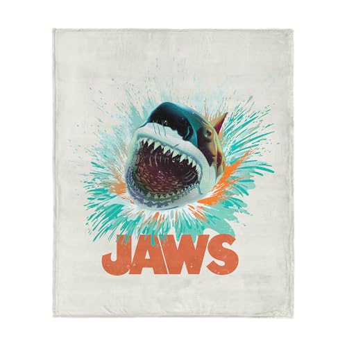 Northwest Jaws Shark Splash Silk Touch Throw Blanket 50x60 inches