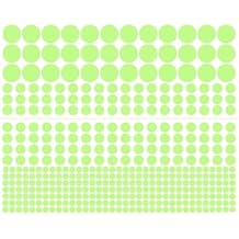 1 Sheet Glow in The Dark Wall Stickers, 407 Pcs Removable Glow in Dark Dots Wall Decals, Adhesive Dots Luminous, Glow in The Dark Ceiling Stickers, Wall Window Stickers