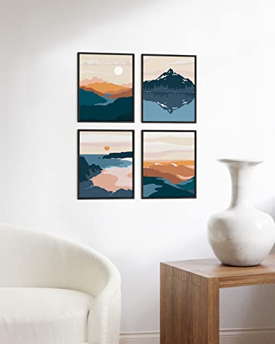 HAUS AND HUES Nature Wall Art - Mountain Landscape, Geometric Abstract, Adventure Decor - Image 6