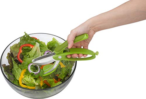 Trudeau Toss and Chop Salad Tongs, Stainless Steel - Thumbnail 5